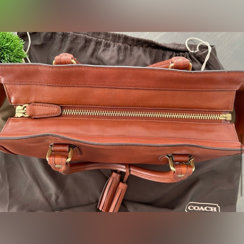 COACH bag legacy Candice Carry all brown handbag - Picture 5 of 6